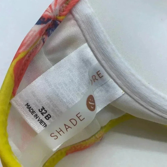 Shade and shore yellow  floral bikini top 32B - Picture 11 of 11